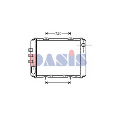 072040N AKS DASIS Радиатор, охлаждение двигателя