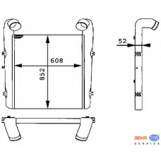 8ML 376 724-001 HELLA Интеркулер