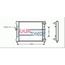 1303501 KUHLER SCHNEIDER Радиатор, охлаждение двигател