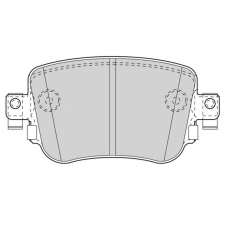 FD7592A NECTO Комплект тормозных колодок, дисковый тормоз