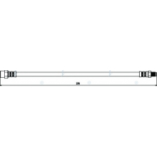 HOS3158 APEC Тормозной шланг