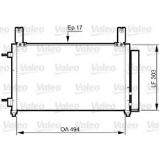 814358 VALEO Конденсатор, кондиционер