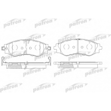 PBP1116 PATRON Комплект тормозных колодок, дисковый тормоз