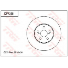 DF7355 TRW Тормозной диск