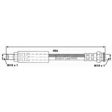 FBH6225 FIRST LINE Тормозной шланг