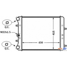 8MK 376 704-601 HELLA Радиатор, охлаждение двигателя