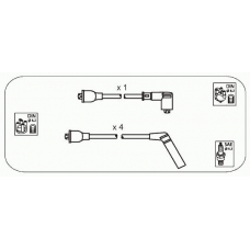 JP358 JANMOR Комплект проводов зажигания