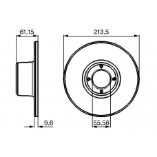 0 986 478 811 BOSCH Тормозной диск