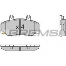 BP2386 BREMSI Комплект тормозных колодок, дисковый тормоз