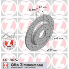 610.1200.52 ZIMMERMANN Тормозной диск