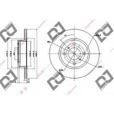 BD1775 DJ PARTS Тормозной диск