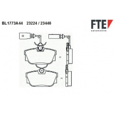 BL1773A4 FTE Комплект тормозных колодок, дисковый тормоз