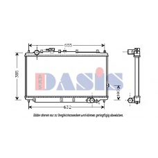 510104N AKS DASIS Радиатор, охлаждение двигателя