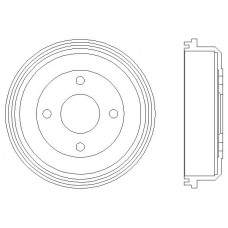 MBD022 MINTEX Тормозной барабан