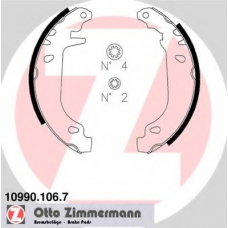 10990.106.7 ZIMMERMANN Комплект тормозных колодок