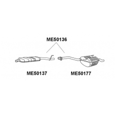 ME50136 VENEPORTE Глушитель выхлопных газов конечный