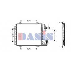 182320N AKS DASIS Конденсатор, кондиционер