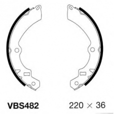 VBS482 MOTAQUIP Комплект тормозных колодок