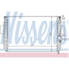 61975 NISSENS Радиатор, охлаждение двигателя