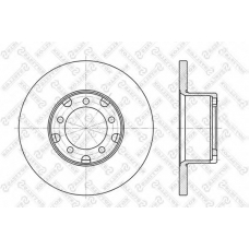 6020-3311-SX STELLOX Тормозной диск