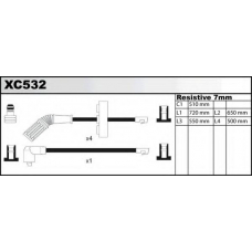 XC532 QUINTON HAZELL Комплект проводов зажигания