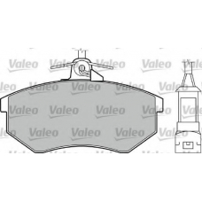 598017 VALEO Комплект тормозных колодок, дисковый тормоз