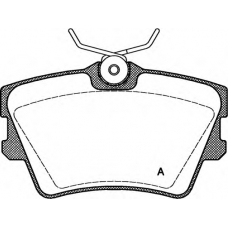 BPA0591.00 OPEN PARTS Комплект тормозных колодок, дисковый тормоз
