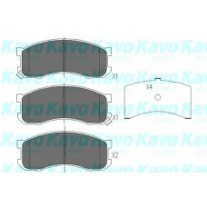 KBP-4526 KAVO PARTS Комплект тормозных колодок, дисковый тормоз