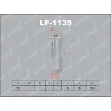 LF-1139 LYNX Lf-1139 фильтр топливный lynx