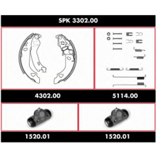 SPK 3302.00 ROADHOUSE Комплект тормозов, барабанный тормозной механизм