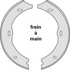M855 MGA Комплект тормозных колодок, стояночная тормозная с