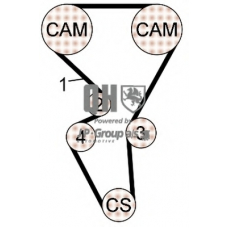 4112103519 Jp Group Комплект ремня ГРМ