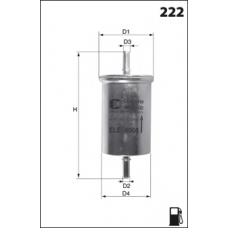 ELE6027 MECAFILTER Топливный фильтр