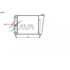 VW2009 AVA Радиатор, охлаждение двигателя