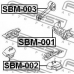SBM-002 FEBEST Подвеска, двигатель