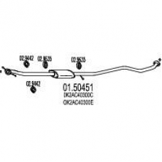 01.50451 MTS Средний глушитель выхлопных газов
