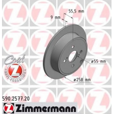 590.2577.20 ZIMMERMANN Тормозной диск