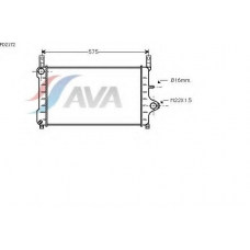 FD2172 AVA Радиатор, охлаждение двигателя