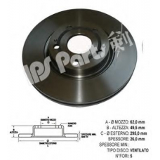 IBT-1269 IPS Parts Тормозной диск