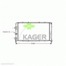 31-0949 KAGER Радиатор, охлаждение двигателя