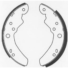 BS592 QUINTON HAZELL Комплект тормозных колодок
