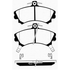 J PA-500AF JAPANPARTS Комплект тормозных колодок, дисковый тормоз