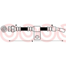 T 30 017 BREMBO Тормозной шланг