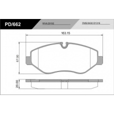 PD/662_CV Advanced FRAS-LE Комплект тормозных колодок, дисковый тормоз