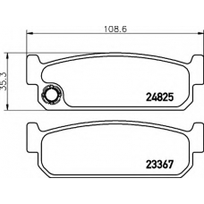 8DB 355 015-271 HELLA Комплект тормозных колодок, дисковый тормоз