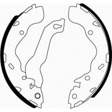 J GF-592AF JAPANPARTS Комплект тормозных колодок