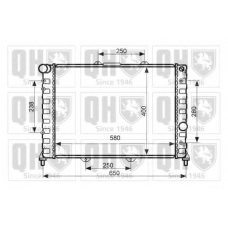 QER2376 QUINTON HAZELL Радиатор, охлаждение двигателя