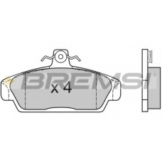 BP2529 BREMSI Комплект тормозных колодок, дисковый тормоз