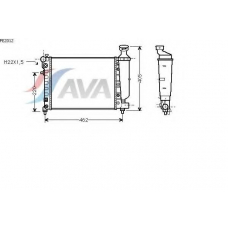PE2012 AVA Радиатор, охлаждение двигателя