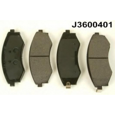 J3600401 NIPPARTS Комплект тормозных колодок, дисковый тормоз
